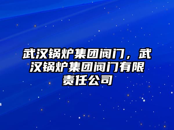 武漢鍋爐集團(tuán)閥門，武漢鍋爐集團(tuán)閥門有限責(zé)任公司