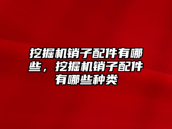 挖掘機銷子配件有哪些，挖掘機銷子配件有哪些種類