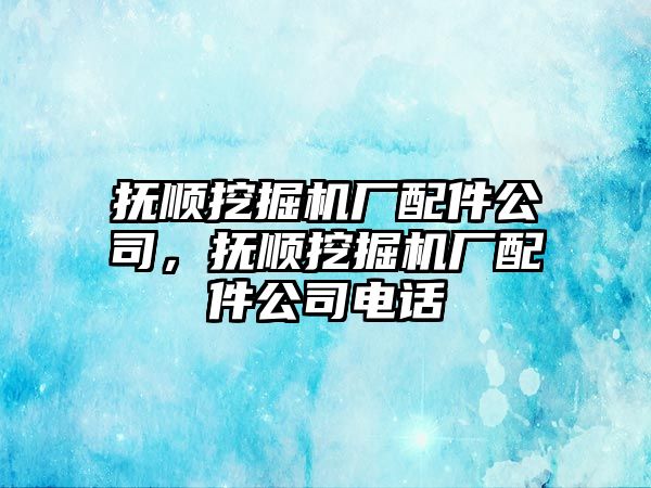 撫順挖掘機廠配件公司，撫順挖掘機廠配件公司電話