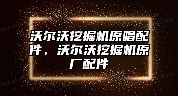 沃爾沃挖掘機原唱配件，沃爾沃挖掘機原廠配件