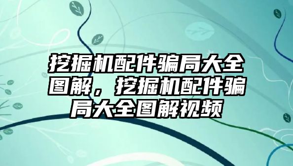 挖掘機配件騙局大全圖解，挖掘機配件騙局大全圖解視頻