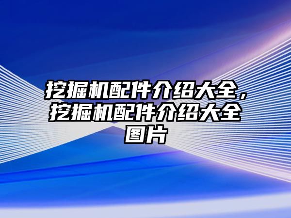 挖掘機(jī)配件介紹大全，挖掘機(jī)配件介紹大全圖片