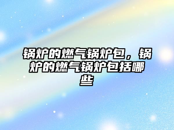 鍋爐的燃?xì)忮仩t包，鍋爐的燃?xì)忮仩t包括哪些