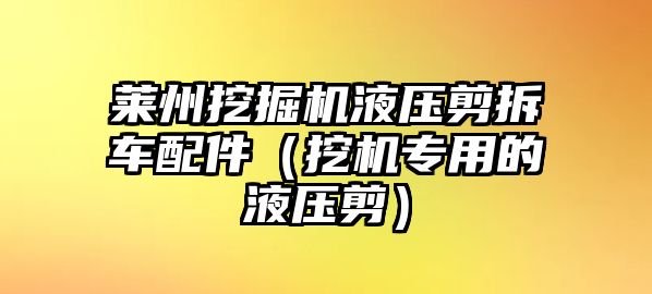 萊州挖掘機(jī)液壓剪拆車配件（挖機(jī)專用的液壓剪）