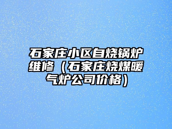 石家莊小區(qū)自燒鍋爐維修（石家莊燒煤暖氣爐公司價(jià)格）