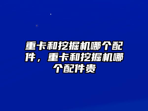 重卡和挖掘機(jī)哪個配件，重卡和挖掘機(jī)哪個配件貴