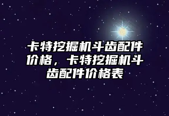 卡特挖掘機斗齒配件價格，卡特挖掘機斗齒配件價格表