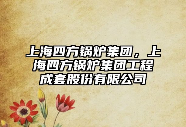 上海四方鍋爐集團，上海四方鍋爐集團工程成套股份有限公司