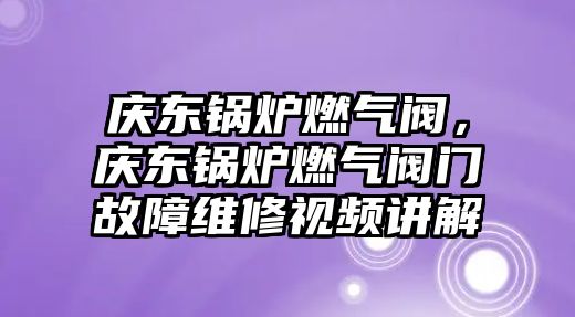 慶東鍋爐燃氣閥，慶東鍋爐燃氣閥門故障維修視頻講解