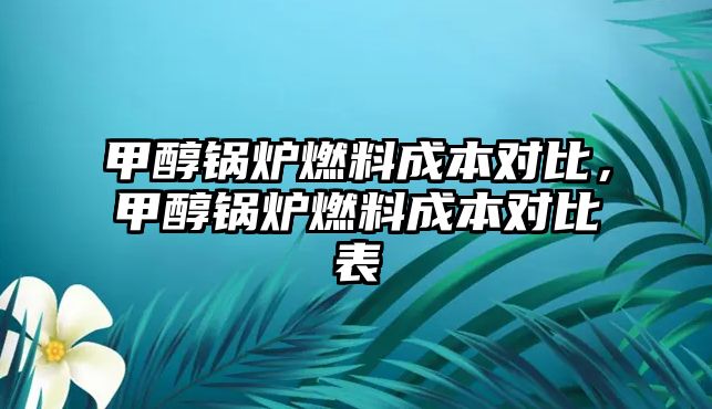 甲醇鍋爐燃料成本對比，甲醇鍋爐燃料成本對比表