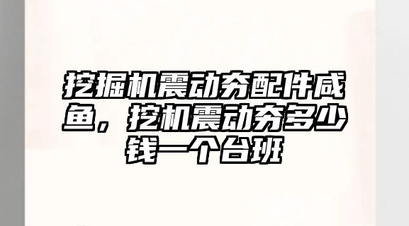 挖掘機震動夯配件咸魚，挖機震動夯多少錢一個臺班