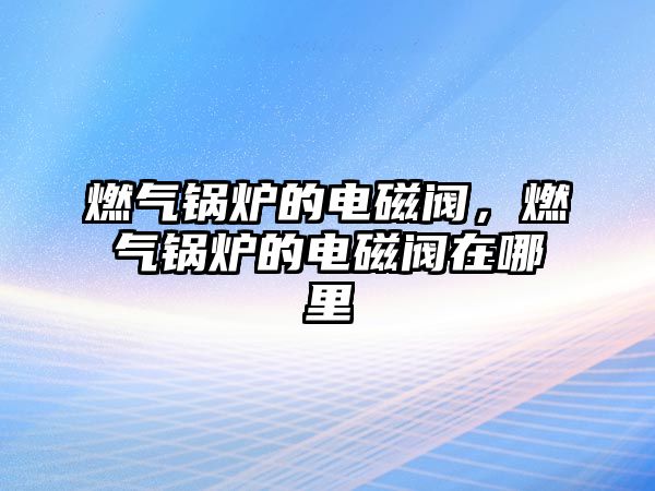 燃氣鍋爐的電磁閥，燃氣鍋爐的電磁閥在哪里