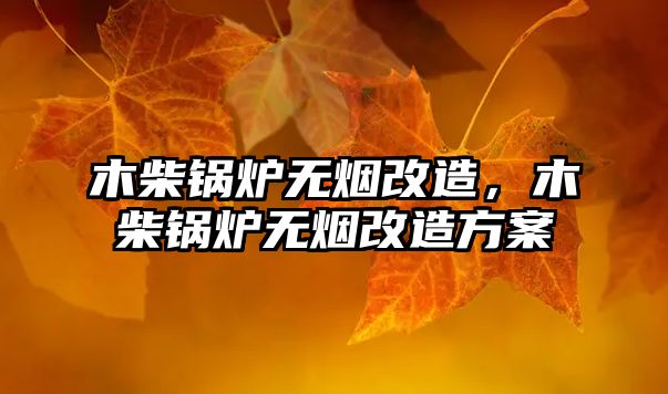 木柴鍋爐無煙改造，木柴鍋爐無煙改造方案