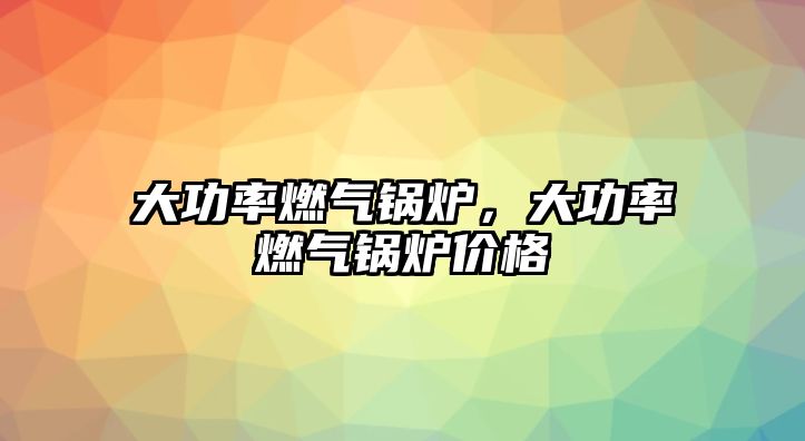 大功率燃?xì)忮仩t，大功率燃?xì)忮仩t價(jià)格