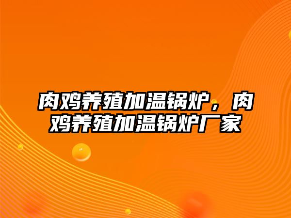 肉雞養(yǎng)殖加溫鍋爐，肉雞養(yǎng)殖加溫鍋爐廠家