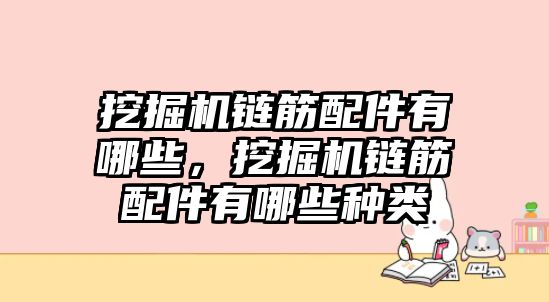 挖掘機鏈筋配件有哪些，挖掘機鏈筋配件有哪些種類