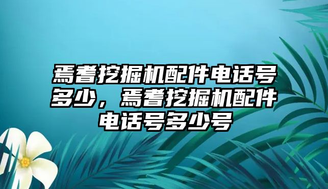 焉耆挖掘機(jī)配件電話號(hào)多少，焉耆挖掘機(jī)配件電話號(hào)多少號(hào)