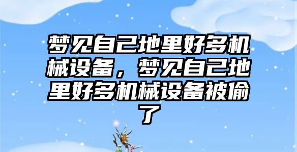 夢見自己地里好多機(jī)械設(shè)備，夢見自己地里好多機(jī)械設(shè)備被偷了