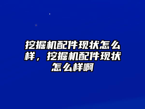 挖掘機(jī)配件現(xiàn)狀怎么樣，挖掘機(jī)配件現(xiàn)狀怎么樣啊