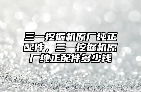 三一挖掘機(jī)原廠純正配件，三一挖掘機(jī)原廠純正配件多少錢