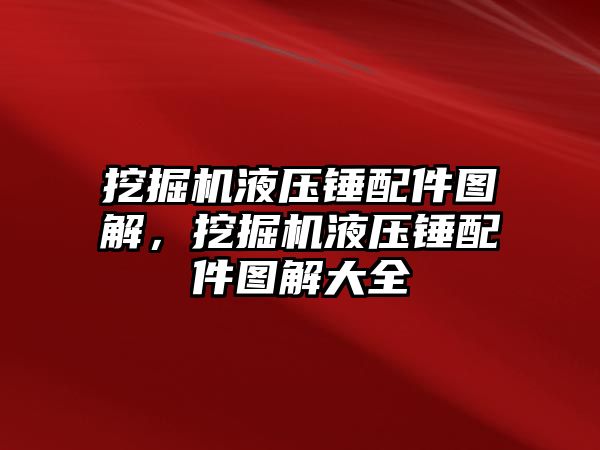 挖掘機液壓錘配件圖解，挖掘機液壓錘配件圖解大全