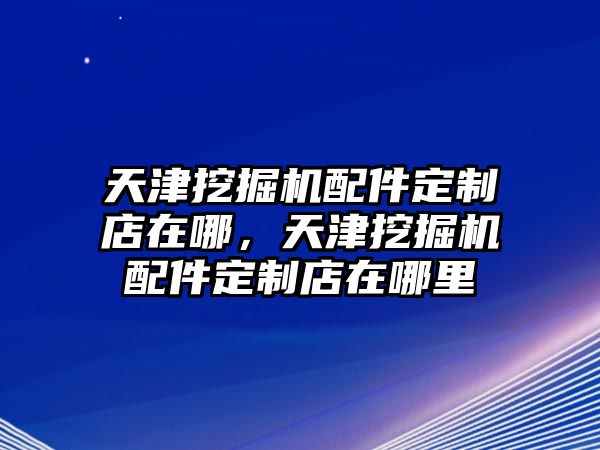 天津挖掘機配件定制店在哪，天津挖掘機配件定制店在哪里