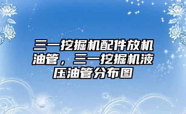 三一挖掘機配件放機油管，三一挖掘機液壓油管分布圖