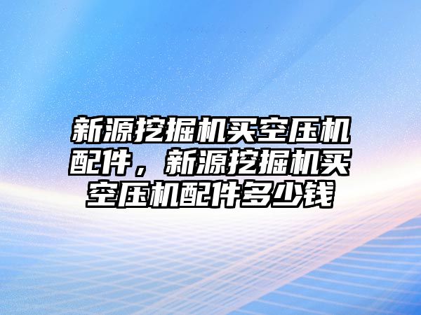 新源挖掘機(jī)買空壓機(jī)配件，新源挖掘機(jī)買空壓機(jī)配件多少錢