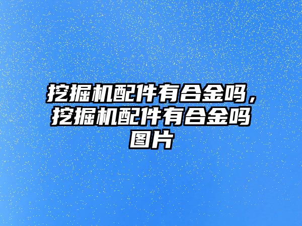 挖掘機配件有合金嗎，挖掘機配件有合金嗎圖片