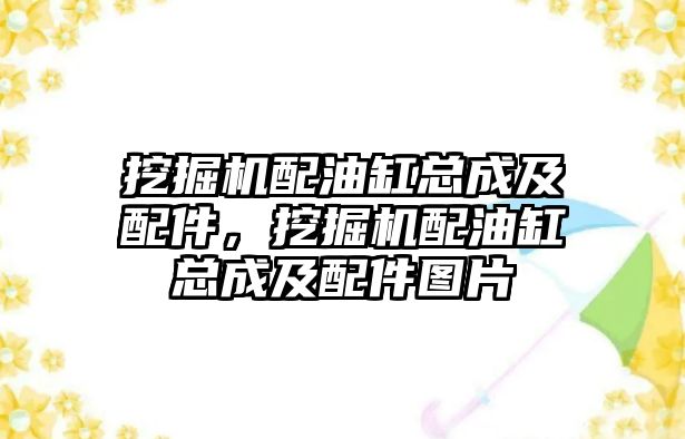 挖掘機配油缸總成及配件，挖掘機配油缸總成及配件圖片