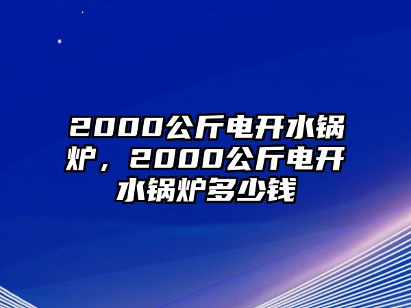 2000公斤電開(kāi)水鍋爐，2000公斤電開(kāi)水鍋爐多少錢