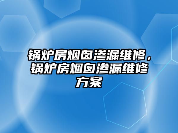 鍋爐房煙囪滲漏維修，鍋爐房煙囪滲漏維修方案