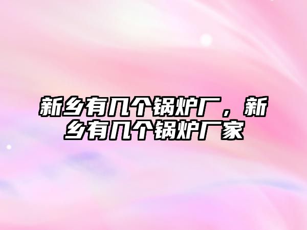 新鄉(xiāng)有幾個(gè)鍋爐廠，新鄉(xiāng)有幾個(gè)鍋爐廠家