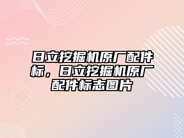 日立挖掘機原廠配件標(biāo)，日立挖掘機原廠配件標(biāo)志圖片