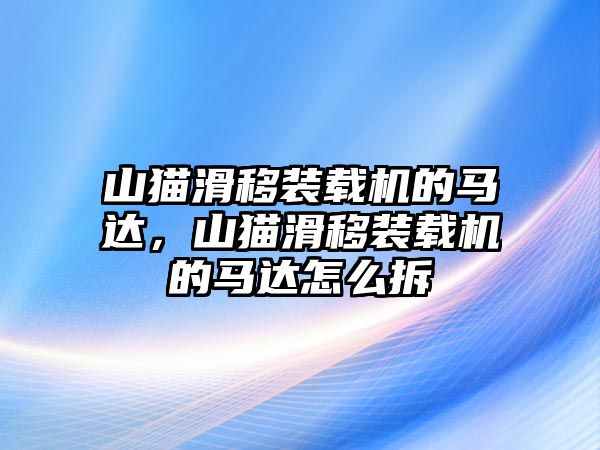 山貓滑移裝載機(jī)的馬達(dá)，山貓滑移裝載機(jī)的馬達(dá)怎么拆