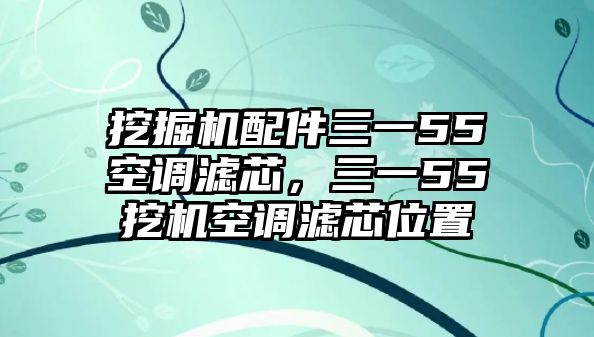 挖掘機(jī)配件三一55空調(diào)濾芯，三一55挖機(jī)空調(diào)濾芯位置