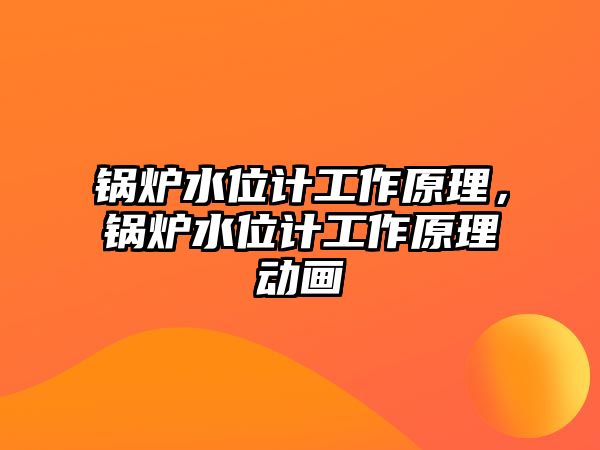 鍋爐水位計(jì)工作原理，鍋爐水位計(jì)工作原理動(dòng)畫(huà)