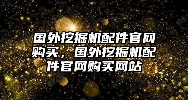 國外挖掘機(jī)配件官網(wǎng)購買，國外挖掘機(jī)配件官網(wǎng)購買網(wǎng)站