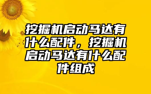 挖掘機啟動馬達(dá)有什么配件，挖掘機啟動馬達(dá)有什么配件組成