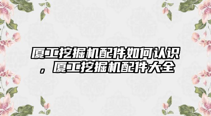 廈工挖掘機(jī)配件如何認(rèn)識，廈工挖掘機(jī)配件大全