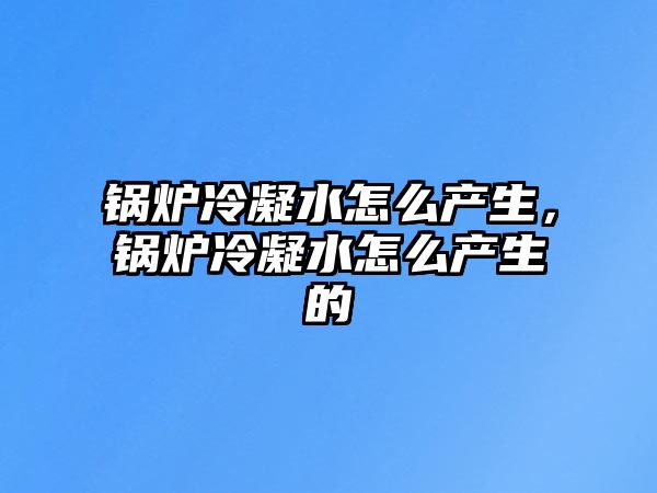 鍋爐冷凝水怎么產(chǎn)生，鍋爐冷凝水怎么產(chǎn)生的