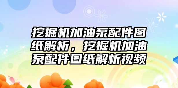 挖掘機(jī)加油泵配件圖紙解析，挖掘機(jī)加油泵配件圖紙解析視頻