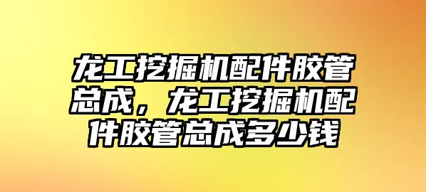 龍工挖掘機配件膠管總成，龍工挖掘機配件膠管總成多少錢