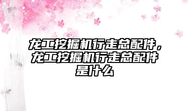 龍工挖掘機行走總配件，龍工挖掘機行走總配件是什么