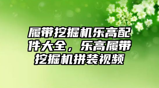 履帶挖掘機樂高配件大全，樂高履帶挖掘機拼裝視頻