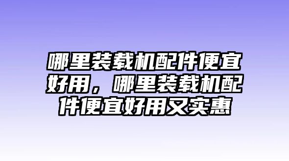 哪里裝載機配件便宜好用，哪里裝載機配件便宜好用又實惠