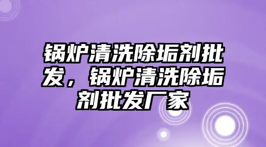 鍋爐清洗除垢劑批發(fā)，鍋爐清洗除垢劑批發(fā)廠家