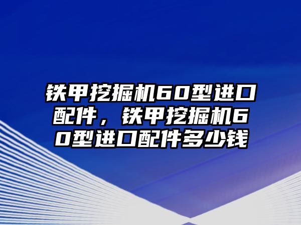 鐵甲挖掘機60型進口配件，鐵甲挖掘機60型進口配件多少錢