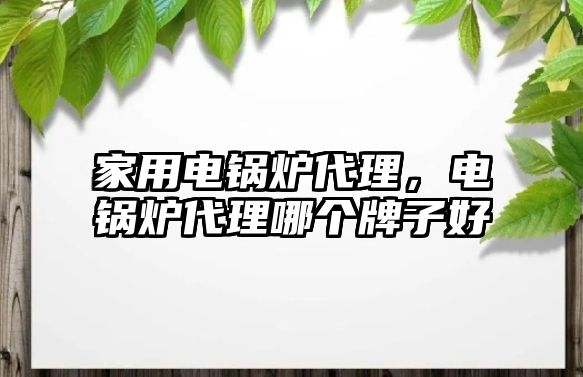 家用電鍋爐代理，電鍋爐代理哪個牌子好