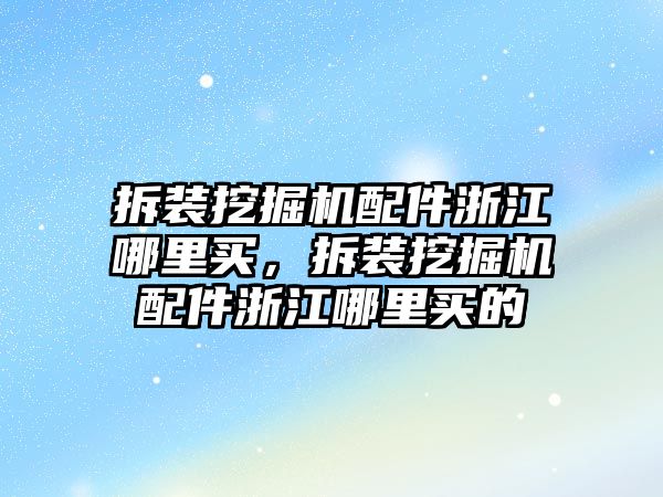 拆裝挖掘機(jī)配件浙江哪里買，拆裝挖掘機(jī)配件浙江哪里買的